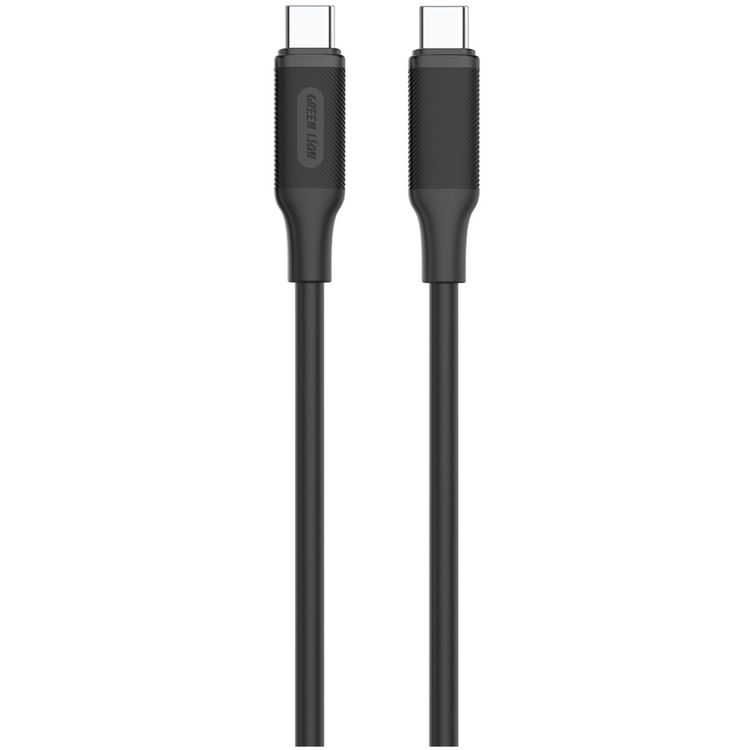 Green Lion Ultra Compact GaN Wall Charger with Single USB-C Port and USB-C to USB-C Cable, PC Flame Retardant Material, Fast Charging Support, Charging Protection, Universal Compatibility, Ultra Portable - Black
