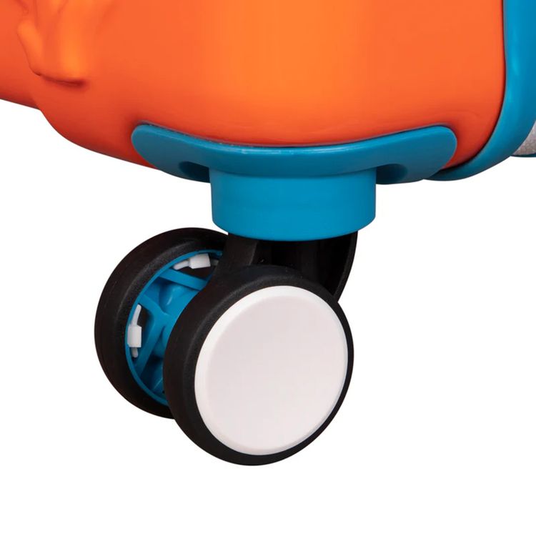 it Luggage Kids Model Treasure Trove Luggage, 24L Capacity, Underseat Size, Hard Outer Shell, Durable ABS with Polycarbonate Outer Material, 8-Wheel Spinner System, Telescopic Trolley Handle - Turmeric