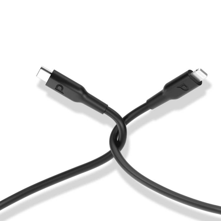 Powerology USB-C to Lightning Cable 3M, 60W, Made with durable Thermoplastic Elastomers, Withstands up to 30,000 bends - Black	