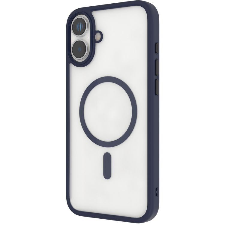 Levelo MagSafe Solo Case for iPhone 16, Clearview Technology, 3H Scratch Resistance, Hybrid Construction - Deep Blue