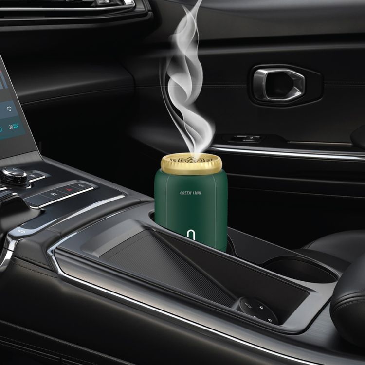 Green Lion Ember Bakhour Burner with Safe & Non-Toxic, Strong Fragrance, 90 sec Auto Off, Aesthetic Appearance, Wide Area Coverage, Safe & Non-Toxic - Green