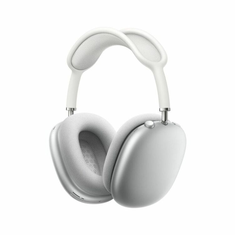 Apple AirPods Max Wireless Over-Ear Headphones, Active Noise Cancelling, Memory Foam & Steel Material, Wireless & Bluetooth Connectivity, Up to 20 Hours Working Time - Silver