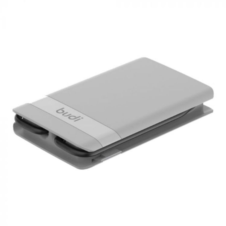Budi 15W Wireless Charger Multi Functional Box - Grey
