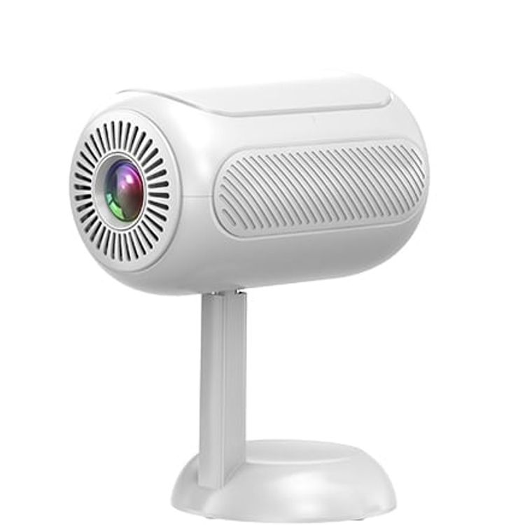 Green Lion Venus 4K Portable Projector, Elegant & Portable, Wireless/Wired Screen Casting, Support 4K Video Playback, Hidden Bracket Projector, HIFI Sound Quality, Flexible Installation, 1GB Ram & 8GB Rom - White