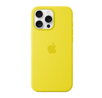Apple Silicone Case with MagSafe For iPhone 16 Pro, Built-in Magnets, Easy Snap-on - Star Fruit