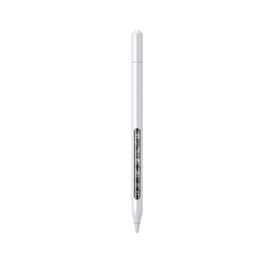 Green Lion Find My Stylus Pencil for iPads 12.2 & Above, Up to 8 Hours Working Time, Auto-Sleep Mode, 1.5mm Nib Diameter, No Delay & Offset, Advanced Tilt Sensitivity - White