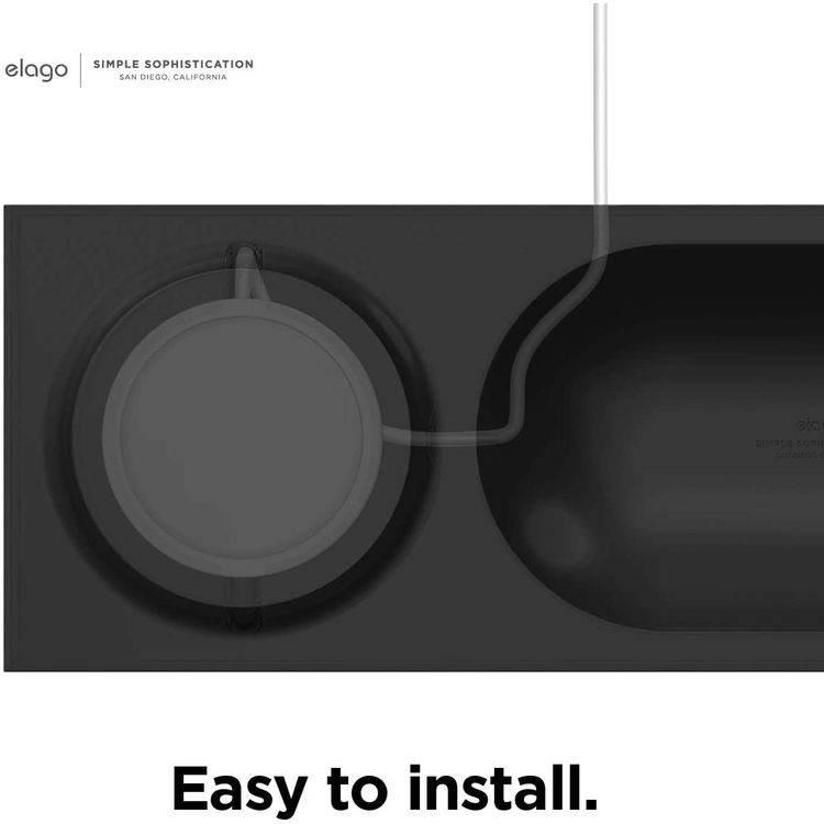 elago Charging Tray with MagSafe Charger Magnetic Wireless Charger Tray, with iPhone 12, Pro, Pro Max, Mini and other Wireless Chargers phones [Magsafe Not Included] Violet-Blue