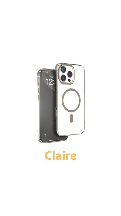Levelo Claire With Aluminum Bumper Case For iPhone 16 Series