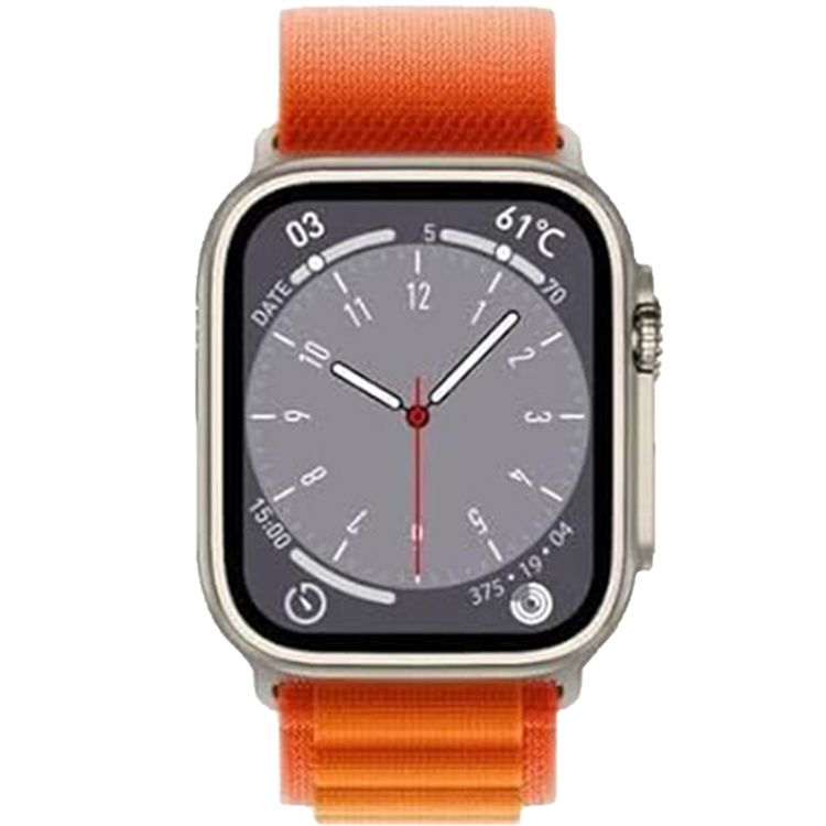 Green Lion Ultra Smart Watch with 10 Days Standby + An Extra Strap  - Orange