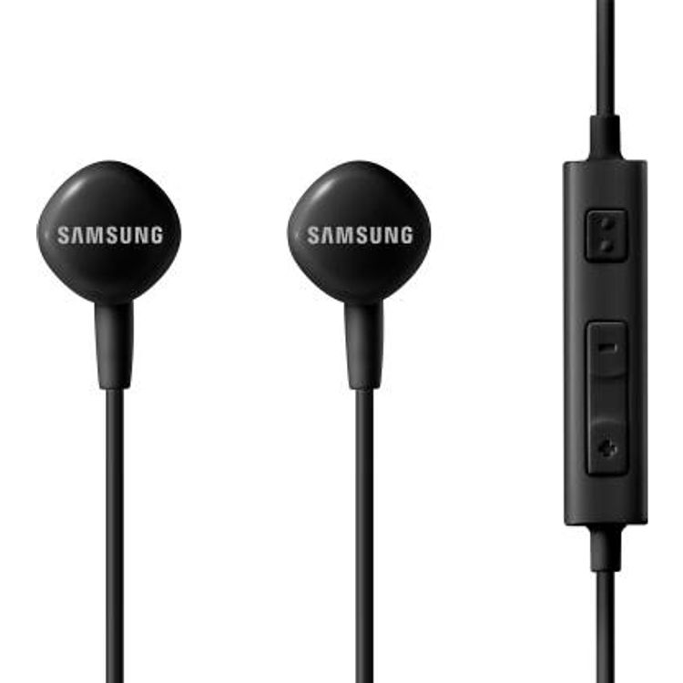 Samsung HS130 Stereo Headset with Microphone, In-Ear Wired Headphones with Built-in Control, 3.5mm Headphone Connector - Black