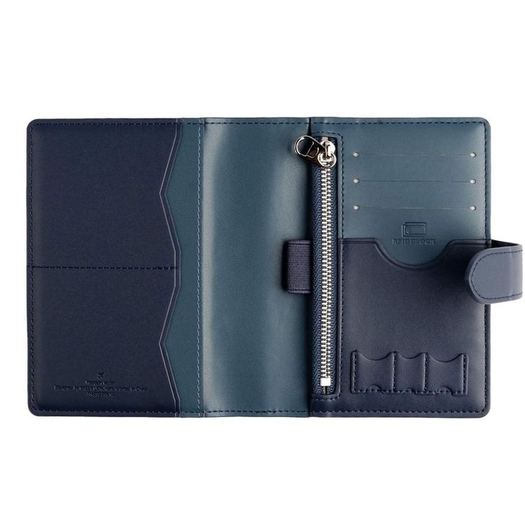 Green Lion Passport Pouch  - Blue