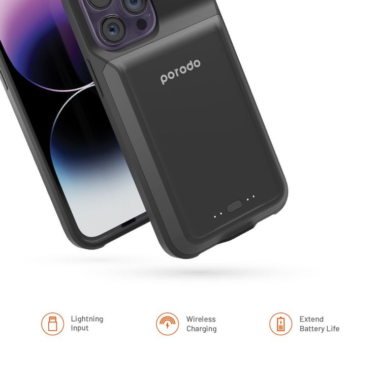 Porodo Wireless Charging For iPhone 14 Pro Case
