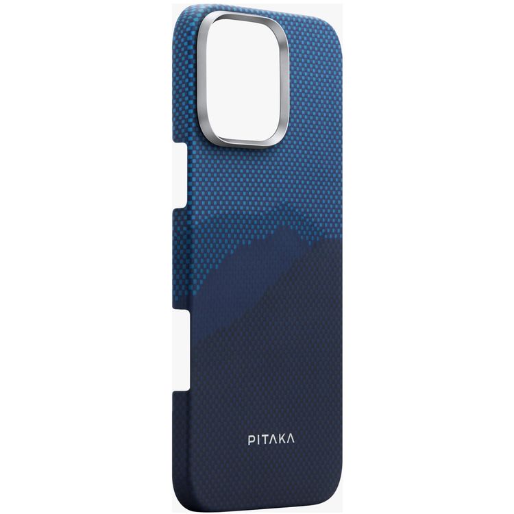 Pitaka Tactile Woven Ultra Slim Case for iPhone 16 Pro Max, Woven Touch, Compatible with MagSafe, Raised Camera Lip - Over the Horizon