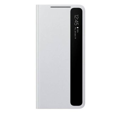 Samsung Clear View Cover for Galaxy S21+, Keeps the phone clean,  Use your phone-screen unseen, Easy control at a tap, Cutting-edge design, Protected from one side to the other - Black