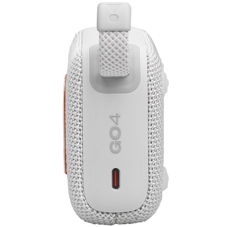 JBL Go4 Portable Wireless Speaker, 7 Hours Music Play Time, Water Proof & Dust Proof, Bluetooth Version 5.3, Rechargeable Battery, Vibrant Color Options, JBL Pro Sound - White