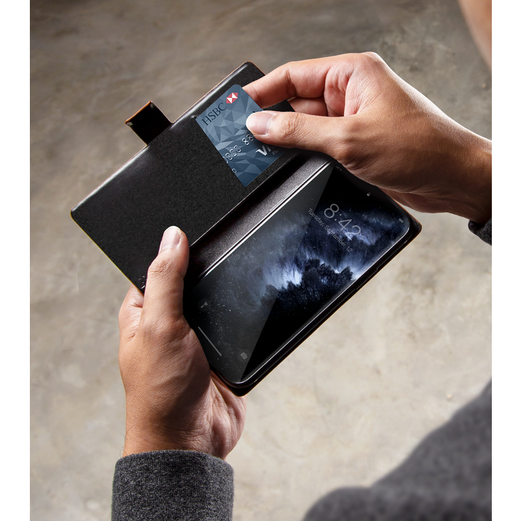 Viva Madrid Finura Cierre Folio Case with Card Slot for iPhone 12 Mini ( 5.4" ), Scratches Resistant, Easy Access to All Ports, Cameras, Buttons and Speakers