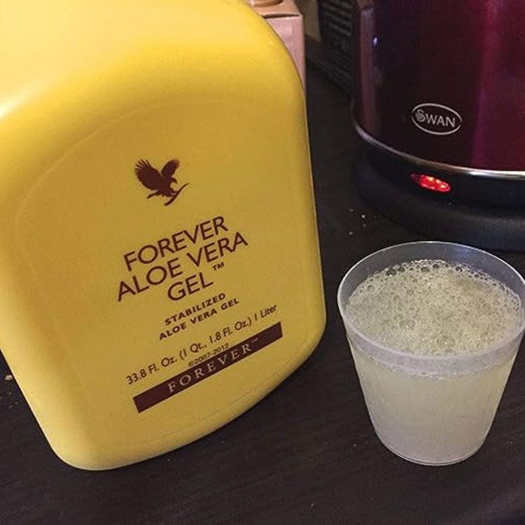 فوريفر ألوفيرا جل، يدعم الجهاز الهضمي، 1 لتر