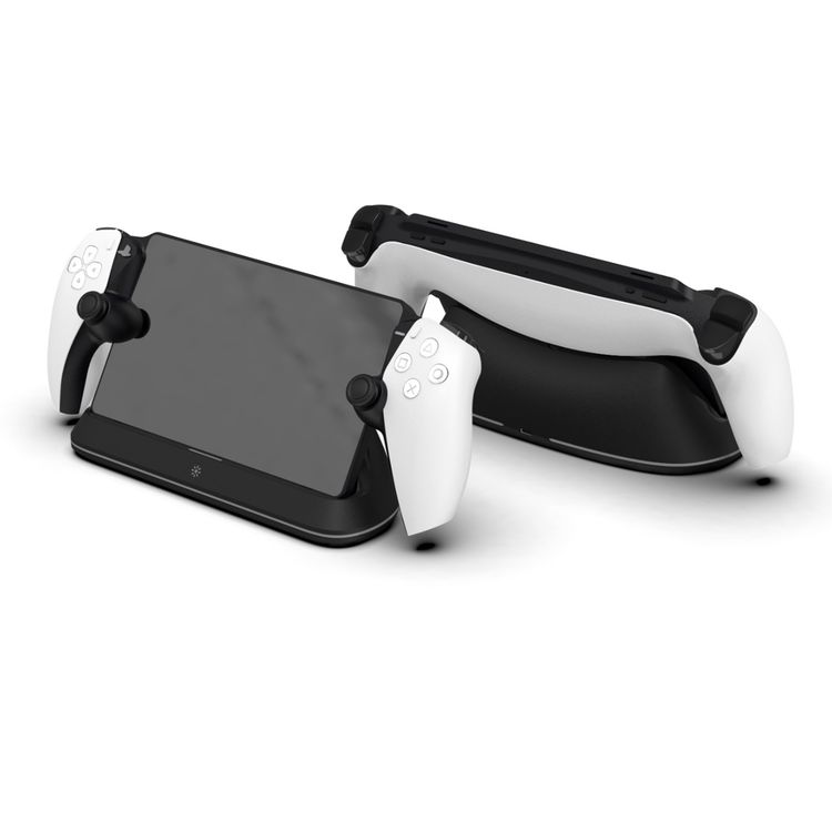 Porodo Gaming PlayStation Portal Charging Dock with Anti Slip Base, Built-in Safeguard, ABS Material, RGB Light - Black 