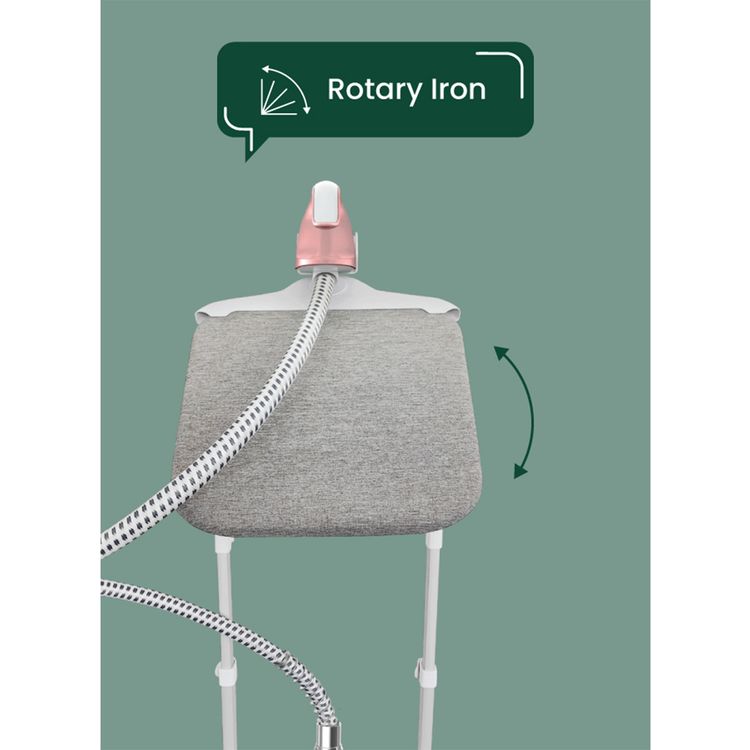 Green Lion Digital Garment Steamer with Six Stages of Steam Control, 2.5L Water Tank Capacity, 98°C Outlet Steam Temperature, Shoulder-Shaped Design - Pink