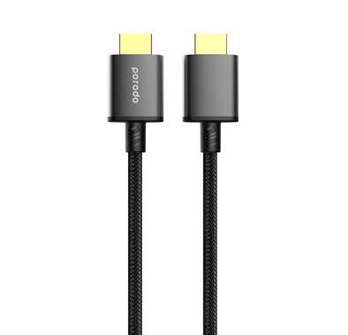 Porodo Braided HDMI Ultra HD Cable, High-Grade Connectors...