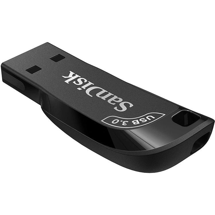 SanDisk 128GB Ultra Shift USB 3.0 Flash Drive, Black, Roll over image to zoom in SanDisk 128GB Ultra Shift USB 3.0 Flash Drive - Black