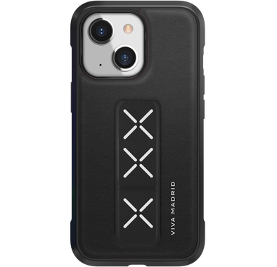 Viva Madrid Morphix Claro TPU/PC Anti-Shock Case with Foldable Multi-functional Handle Grip Stand Compatible for iPhone 13 (6.1") Sleek Design, Easy Access to All Ports