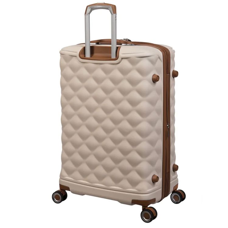 it luggage Indulging Unisex ABS Hard Case Luggage, Expandable Trolley Bag with 8x360° Spinner Wheels and TSA Lock - Large / Cream
