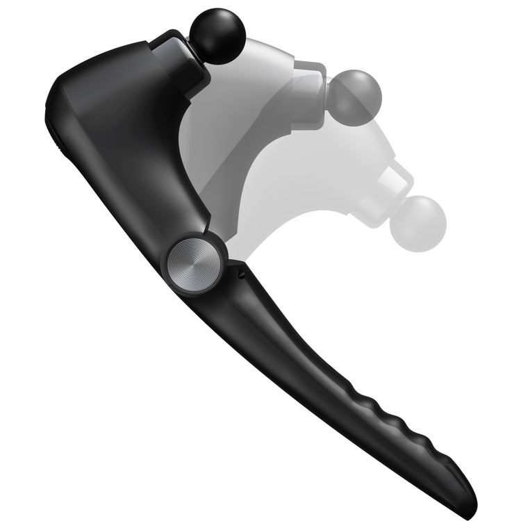 Green Lion Foldable Massage Gun with Long Handle, 45° Bend Adjustment, 10×Massage Heads, 9×Speed Levels, 90Min Working Time, 15Min Auto Shut-Off, 5s Heat-Up & 5Min Constant Cold, 3200 RPM DC Brushed Motor, 0°C Cool & 45-50°C Hot Temperature, Type-C Port – Black