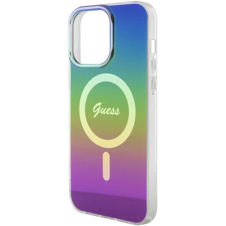 Guess IML Magsafe Case  - Black - iPhone 15 Pro