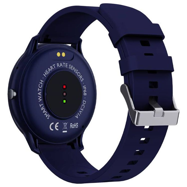 Green Lion GT-FIT Smart Watch, Activity Tracking, Sleep Monitoring, Rotating Button, 5 to 7 Days Battery Life, Multiple Sport Modes, Water Proof, 35 Days Standby Time, Call / Social Notifications - Blue