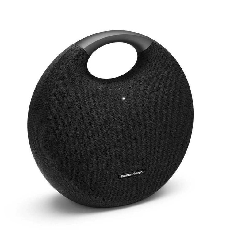 Harman Kardon Onyx Studio 6 Portable Wireless Bluetooth Speaker with Aluminum Handle, 8-Hours Playtime, IPX7 Waterproof, Wireless Dual Sound  - Black