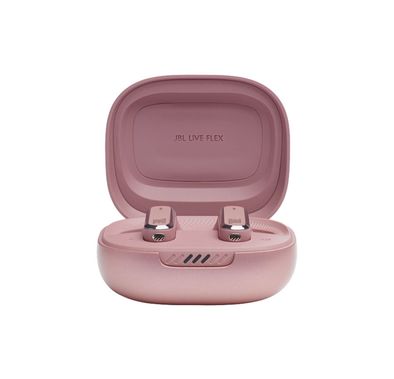 JBL Live Flex True Wireless Earbuds with Adaptive Noise Cancelling, Water & Dust Resistant, Touch Control, Built-in Microphone, Voice Assistant Integration, Multi-Point Connection, JBL Signature Sound - Rose