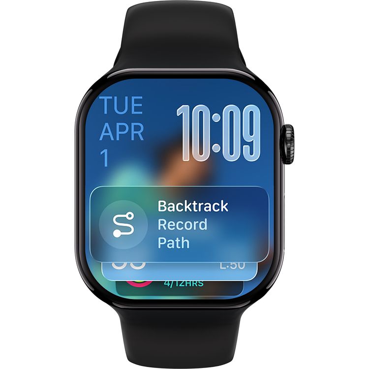 Green Lion Communicate Smart Watch with 2.07" IPS Dispaly, 380mAh Battery Capacity, Wireless Charging, AI Voice Assistant, 1GB Flash, 3-5 Days Working Time - Black