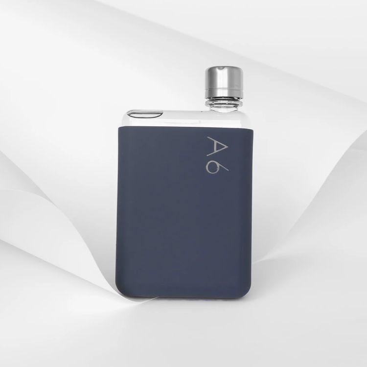 Memobottle A6 Silicone Sleeve with Thermal Insulation, Non-Toxic Material, Drop Protection, Matte Finish, Soft & Stylish - Midnight Blue