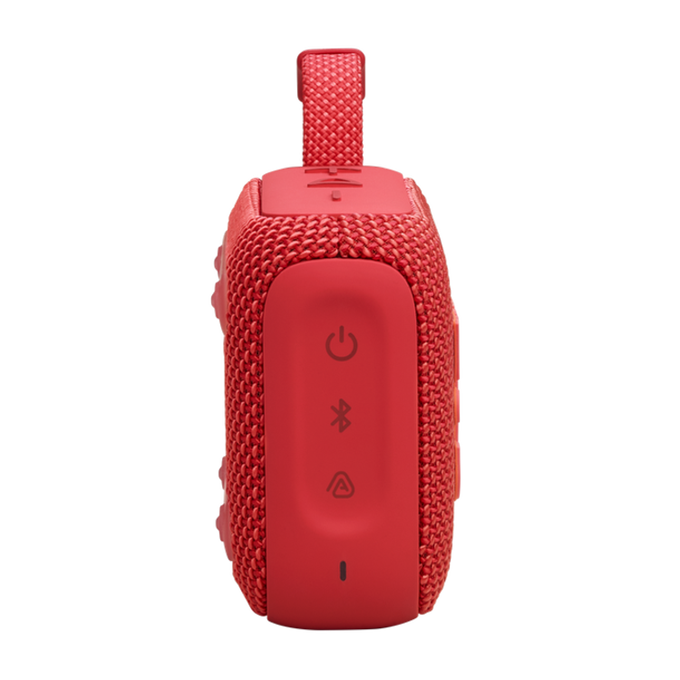 JBL Go4 Portable Wireless Speaker, 7 Hours Music Play Time, Water Proof & Dust Proof, Bluetooth Version 5.3, Rechargeable Battery, Vibrant Color Options, JBL Pro Sound - Red