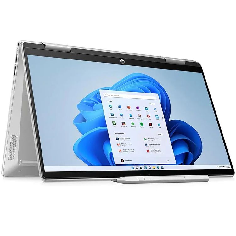 HP Pavilion x360 2-in-1 Laptop - 14" FHD Touch, Intel Core i7 13th Gen, 16GB RAM, 1TB SSD, Intel Iris Xe Graphics, Windows 11 Home (English-Arabic) - Natural Silver