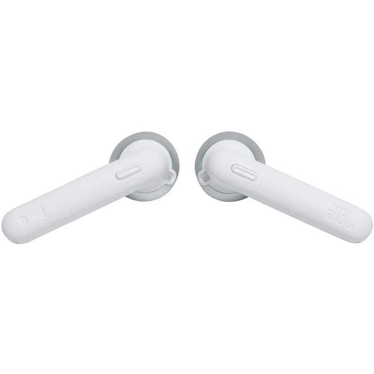 JBL T225 True Wireless Earbud Headphones, Pure Bass Sound, Bluetooth, 25-hours Battery Life, Dual Connect, Native Voice Assistant - White