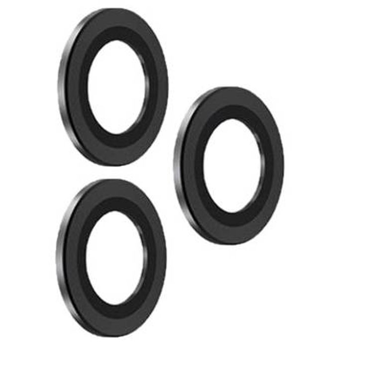 Devia Gemstone Lens Protector (3pcs) Compatible for iPhone 13 Pro Max (6.7") 360 Protection Lens, 9H Hardness, Aluminum Alloy + Tempered Glass Camera Lens Protector Blue