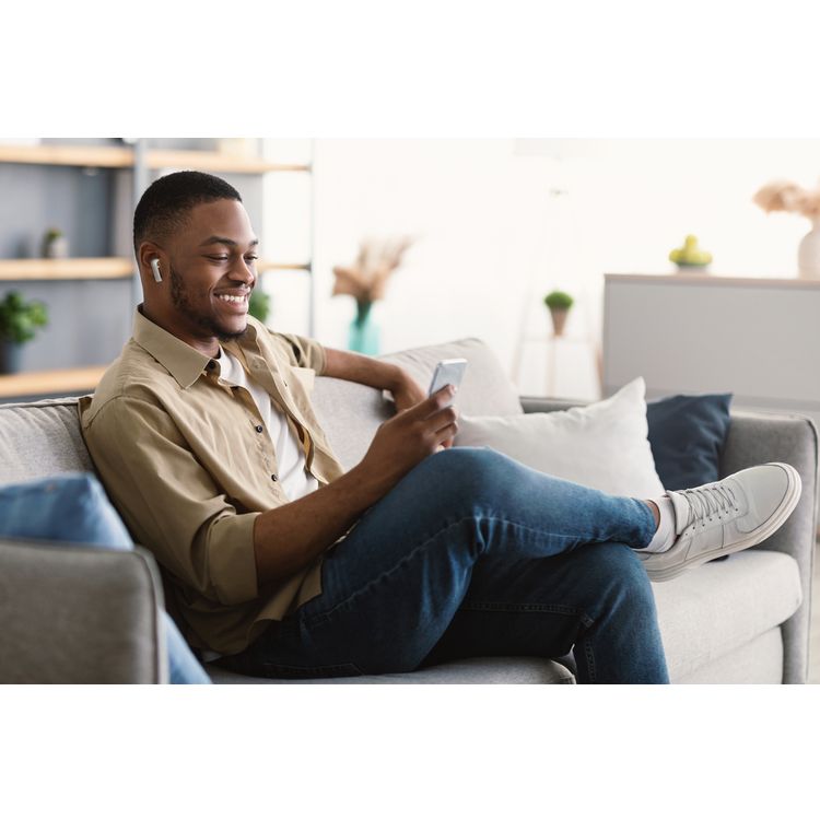 Porodo Soundtec Pure Sound TWS Earbuds and Super Slim Wireless Stereo Earbuds-White