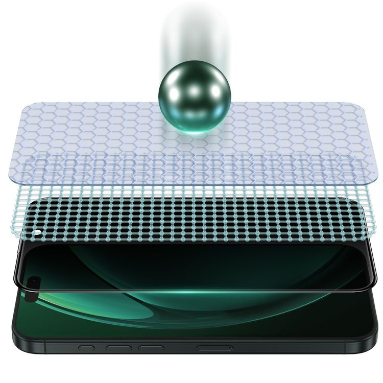 واقي شاشة Green Lion Diego Pet Privacy Full المنحني المصنوع من الزجاج عالي الاستجابة ومضاد لبصمات الأصابع والخدوش وخالٍ من الفقاعات - حافة سوداء