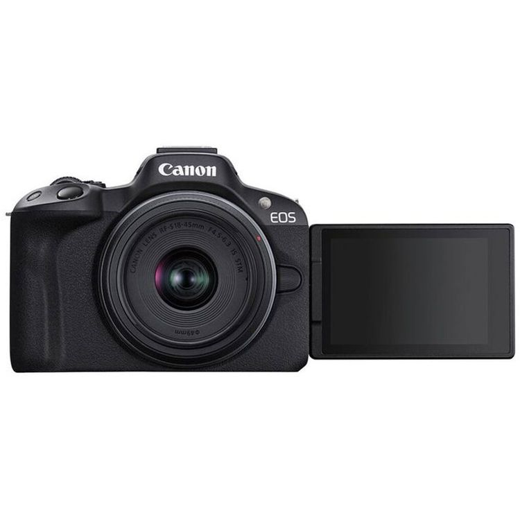 Canon EOS R50 Mirrorless Camera  RF-S 18-45mm f/4.5-6.3 IS STM Lens 
