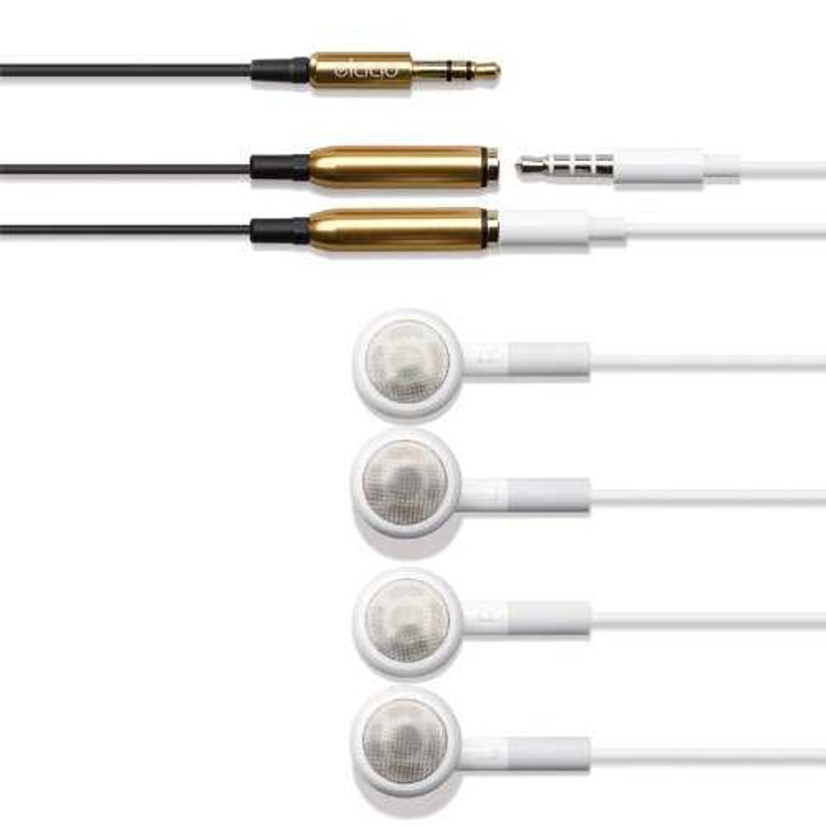 Elago Easyshare Headphone Splitter for All headphone-capable devices - Gold