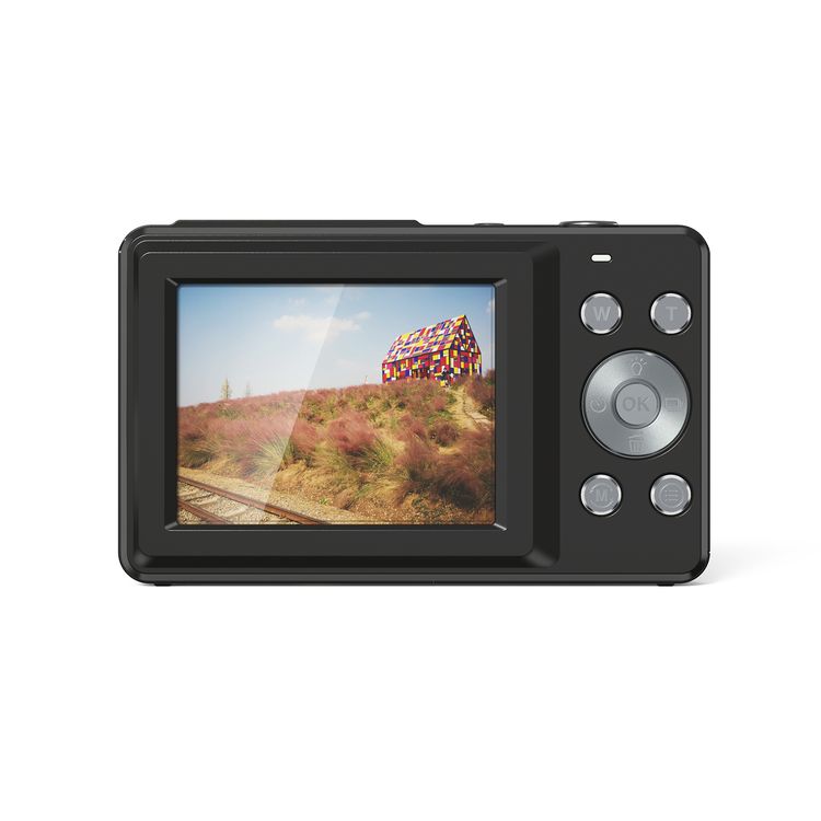 Green Lion Digital Camera with 1080P Video Resolution, Up to 2.5 Hours Working Time, 44MP Image Resolution, 2.4" Screen, 16x Zoom Level - Black