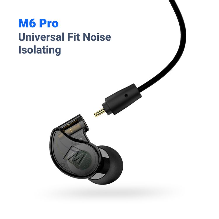 MEE Audio M6 Pro 2nd Generation In-Ear Monitors Headphones Wired + Wireless Combo Pack: Includes Stereo audio Cable and Bluetooth audio Adapter (Black)