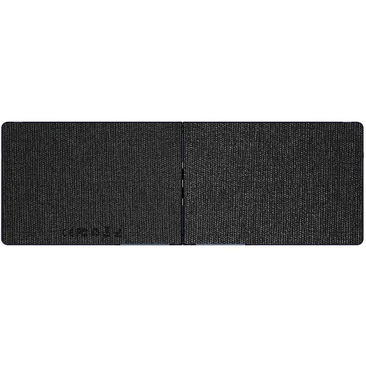 Porodo Crystal Shell Wireless Keyboard, Transparent, Bluetooth Connection, Foldable, 65 Keys + Arabic Layout, 80mAh Lithium Battery, Scissor Key Switches, Compatible with Windows, iOS, Android, Mac - Black