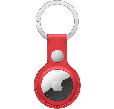 Apple AirTag Leather Key Ring - (PRODUCT) RED