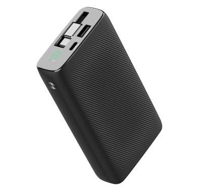 Powerology 20000mAh Retractable Cable Power Bank, 35W Max...