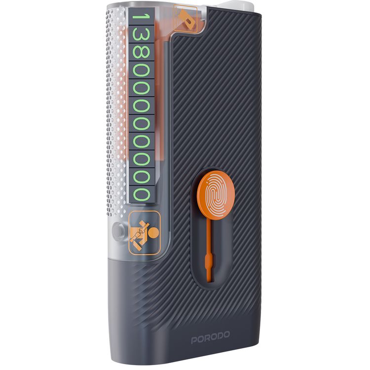 Porodo Lifestyle Vehicle Emergency Safety Kit with Tool Cleaners, ABS Material, Lightweight & Portable, Safety Hammer Included, Easy to Use, Glass & Dashboard Cleaner Supplied - Black