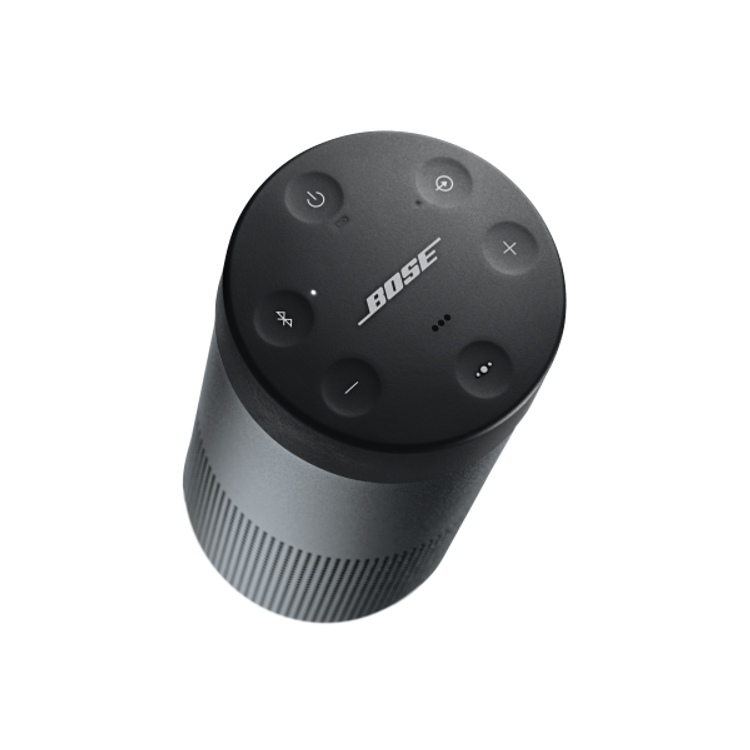 Bose Portable Wireless Bluetooth Speaker SoundLink Revolve, Water Resistant Feature, Grabbable Speaker, 12-hours Battery Life - Black
