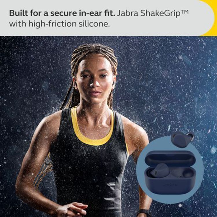 Jabra Elite 8 Active True Wireless Earbuds, Active Noise-Cancellation, Mono Mode, Up to 56 Hours Battery Life, Up to 10 m Operating Range, Up to 3 Hours Charging Time - Navy Blue